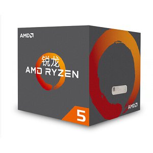 AMD 銳龍 5 2600X 處理器 6核12線程 AM4 接口 3.6GHz 盒裝CPU處理器