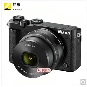 尼康（Nikon）J5 微單相機(jī) 尼克爾 VR防抖 J5+1 10-30mm f/3.5-5.6 PD鏡頭 黑色（可更換鏡頭 4K視頻錄制）