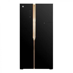 晶弘對(duì)開門冰箱_Fullmotion變頻壓縮機(jī)_BCD-630WPDGB 630L大冷凍空間 特設(shè)輕觸式吧臺(tái) 1天約1度電 鎏金黑_9511352001
