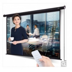得力(deli) 遙控電動(dòng)投影幕布投影布 公用家用投影儀幕布 120英寸16:10標(biāo)配遙控器 50443