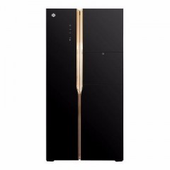 晶弘對開門冰箱_Fullmotion變頻壓縮機_BCD-630WPDGB 630L大冷凍空間 特設(shè)輕觸式吧臺 1天約1度電 鎏金黑_9511352001