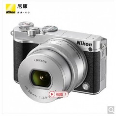 尼康（Nikon）J5 微單相機(jī) 尼克爾 VR防抖 J5+1 10-30mm f/3.5-5.6 PD鏡頭 銀色（可更換鏡頭 4K視頻錄制）