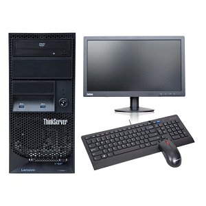 聯(lián)想（Lenovo） TS250 服務(wù)器 塔式服務(wù)器 服務(wù)器主機 E3-1225v6+19.5顯示器 8G內(nèi)存丨2x1T硬盤丨RAID1