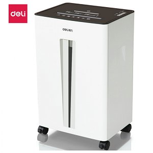 得力(deli)5級保密大容量辦公商用碎紙機 多功能碎紙機文件粉碎機9916