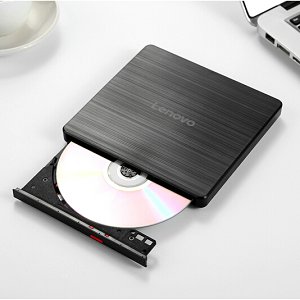 聯(lián)想（Lenovo）8倍速 USB2.0 外置光驅(qū) 外置DVD刻錄機(jī) 移動光驅(qū) 黑色(兼容Windows/蘋果MAC系統(tǒng)/GP70N)