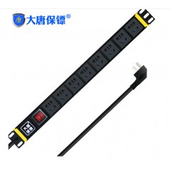 大唐保鏢 pdu機(jī)柜插座 開(kāi)關(guān)8位10A 電源插排