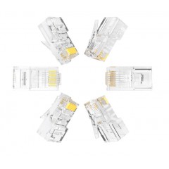 超五類水晶頭 超5類RJ45網(wǎng)絡(luò)水晶頭 8P8C電腦網(wǎng)線接頭 Cat5e水晶頭 100個(gè)WL-5100