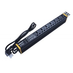 PDU機(jī)柜插座 綜合防浪涌保護(hù)模塊 7位萬(wàn)用10A 帶1.5米電源線(xiàn)
