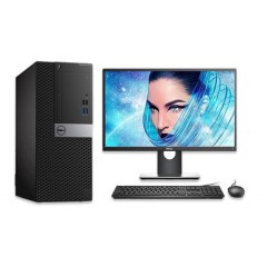 戴爾（DELL)OptiPlex 7050MT/新款7060MT商用臺式電腦主機(jī) 定I7-8700丨 8G丨128G+1TB丨4G E2216HV 21.5液晶顯示器