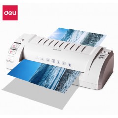得力(deli)3893 適用A4簡(jiǎn)潔時(shí)尚靜音型塑封機(jī)/過塑機(jī) 銀灰