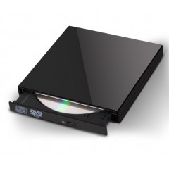USB外置DVD光驅 臺式機一體機筆記本電腦通用CD刻錄機外接移動光驅 黑色