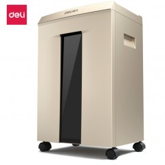 得力(deli)長時間高端辦公商用碎紙機(jī) 5級保密大容量文件粉碎機(jī) 可碎紙/卡/光盤