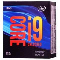 Intel/英特爾酷睿i9-9900kF盒裝CPU8核16線程 1151針腳電腦處理器
